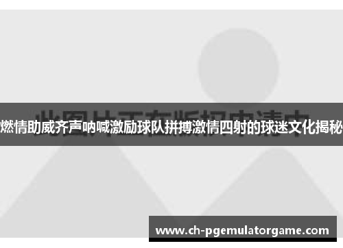 燃情助威齐声呐喊激励球队拼搏激情四射的球迷文化揭秘