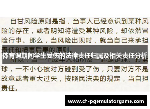 体育课期间学生受伤的法律责任归属及相关责任分析